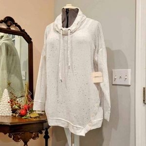 NEW 2X Waffle Pattern Casual Top